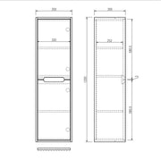 Fluted Rhea Tall Boy - Natural Oak mercioaustralia