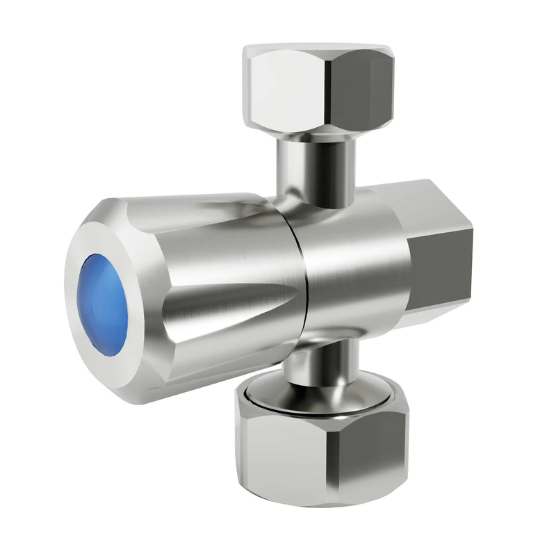 Amoza DN15 15x15x20mm 1/4 Turn C/D Three Way Stop Tap