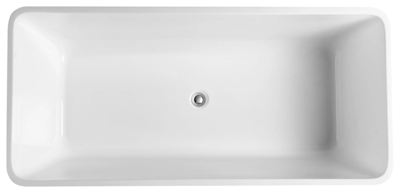 Qubist Free Standing Non-Overflow Bathtub (1200/1400/1500/1700mm) POSEIDON