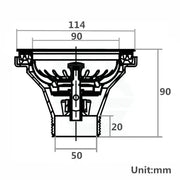 Brushed Brass Kitchen Sink Waste No Overflow Aquaperla