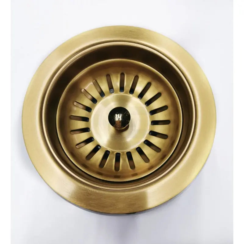 Brushed Brass Kitchen Sink Waste No Overflow Aquaperla