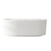 Tyler Freestanding Fluted Bathtub – Gloss White mercioaustralia
