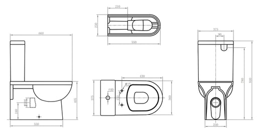 TRINITY 3 Wall Faced Toilet Suite ostar