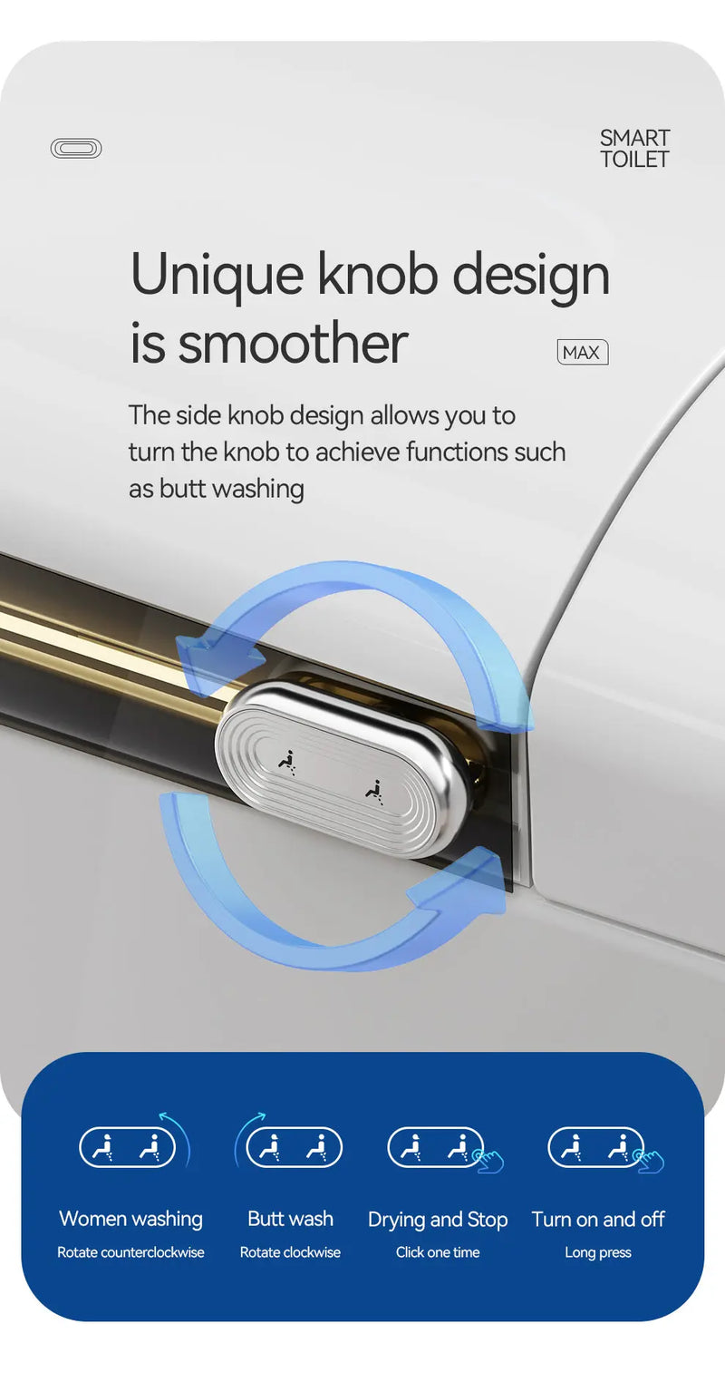 Evo Smart Wall Faced Smart Toilet Wall Faced Pan With Smart Seat LK-EVSMTU7