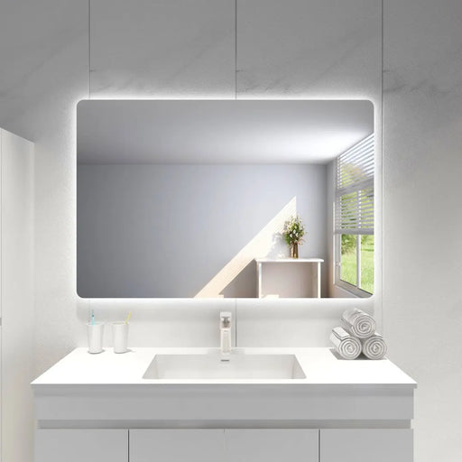 POSEIDON RECTANGLE BACKLIT LED MIRROR 3 COLOUR LIGHTS 1200X800MM - FIL Kitchen Bathroom