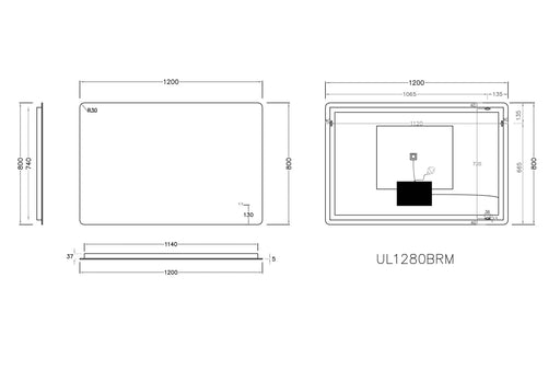 Japsper LED Back lit Miror Pencil Edge (1200x800) POSEIDON