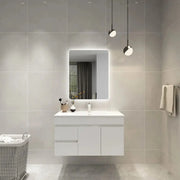 LED MIRROR RECTANGLE BACKLIT 3 COLOUR LIGHTS 600X750MM FIL Kitchen Bathroom