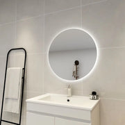 POSEIDON ACRYLIC ROUND BACKLIT LED MIRROR 3 COLOUR LIGHTS 700X700MM - FIL Kitchen Bathroom
