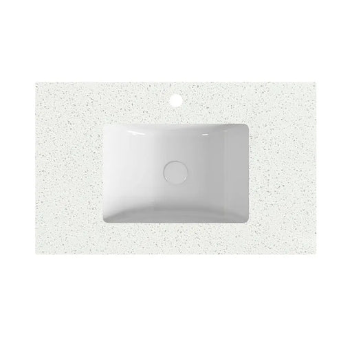 Speckle White Stone Top With Undermount Basin UWSP POSEIDON