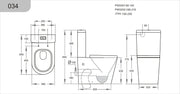 Alora Tornado Rimless Toilet Suite Dual Flush POSEIDON