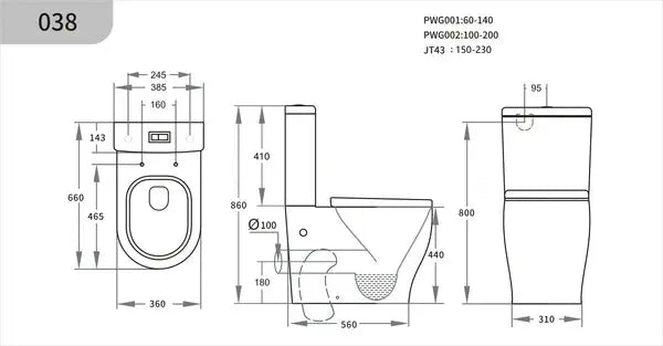 Lumia Tornado Rimless Toilet Suite POSEIDON