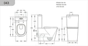 Sylea Tornado Rimless Toilet Suite Dual Flush POSEIDON