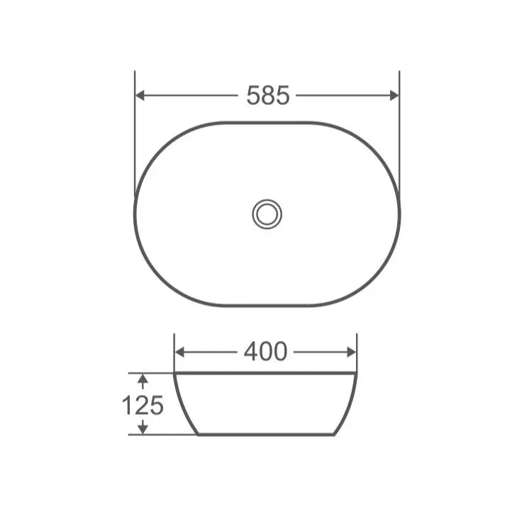 Vale 95 Counter-Top Oval Basin - Natural Oak mercioaustralia