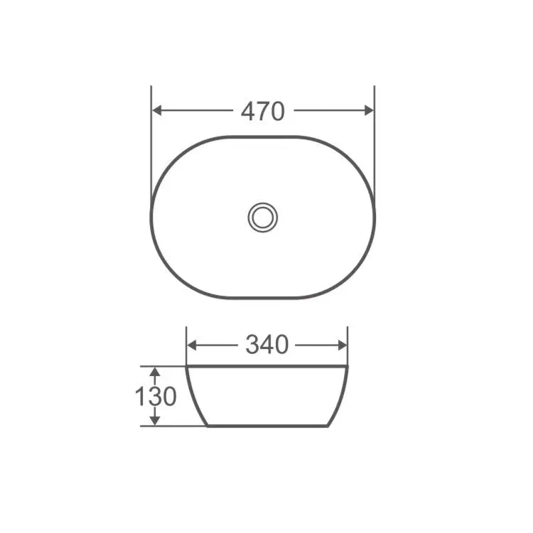 Vale 97 Counter-Top Oval Basin - Matt Pink mercioaustralia