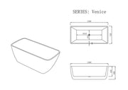 Venice Freestanding Bathtub - Gloss White mercioaustralia