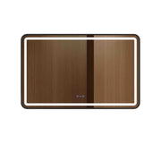 Venus 600×750 / 750×900 / 1200×750mm LED Rectangular Mirror – Matt Black Frame mercioaustralia