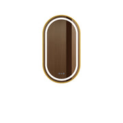 Venus 500×900mm LED Oval Mirror – Brushed Gold Frame mercioaustralia