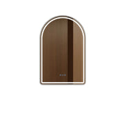 Venus 600×900mm LED Arch Mirror– Brushed Nickel Frame mercioaustralia