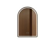 Venus 600×900mm LED Arch Mirror– Gun Metal Frame mercioaustralia