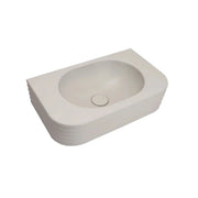 VIVO 45 Concrete D-Shape Wall-Hung Basin-Gray White mercioaustralia