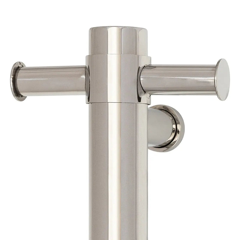 THERMOGROUP STRAIGHT ROUND VERTICAL SINGLE HEATED TOWEL RAIL 900MM - FIL Kitchen Bathroom