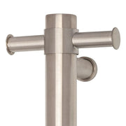 THERMOGROUP ROUND VERTICAL SINGLE HEATED TOWEL RAIL 900MM BRUSHED STAINLESS STEEL - FIL Kitchen Bathroom