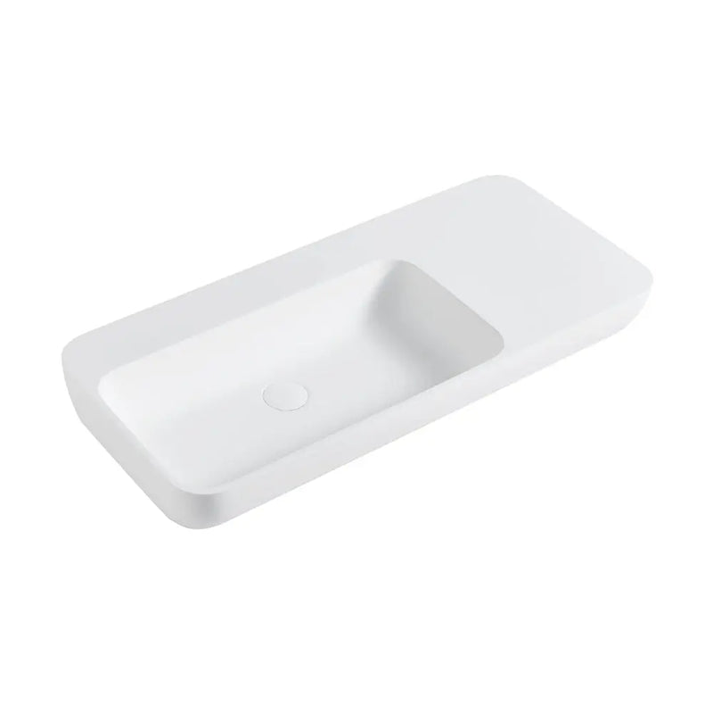 Roccia Solid Surface Stone Wall Hung Basin LK-SRW900-MW Lukka