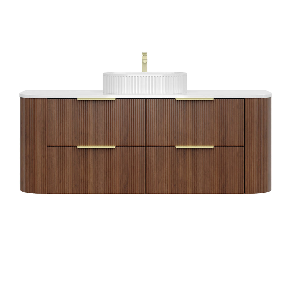 CETO Artis Wall-Hung PVC Curved Cabinet with Soft-Close Drawers 600/750/900/1200/1500