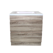 White Oak Wood Grain PVC Vacuum Filmed MDF Board Freestanding Vanity (600mm/750mm/900mm/1200mm/1500mm) - FIL Kitchen Bathroom