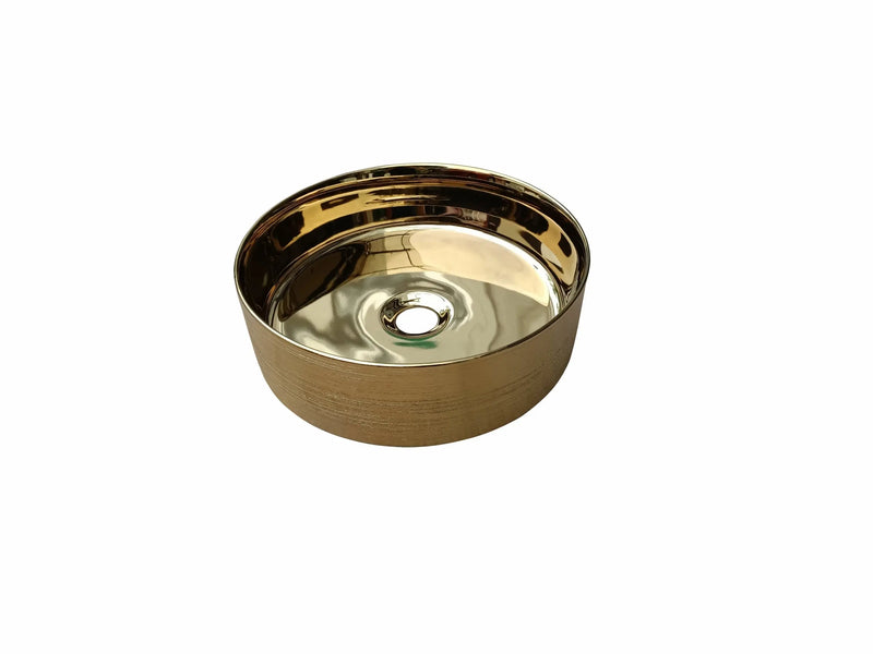 Above Counter Ceramic Round Basin 352*352*112mm - FIL Kitchen Bathroom