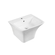 Zento 53S Semi-Pedestal Wall-Hung Basin mercioaustralia