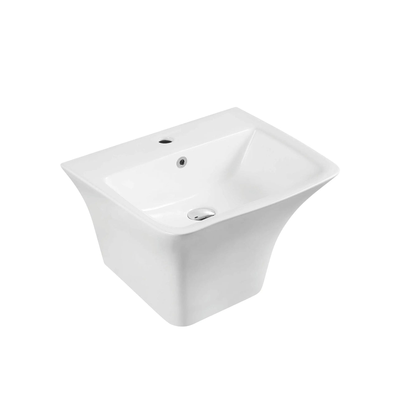 Zento 53S Semi-Pedestal Wall-Hung Basin mercioaustralia