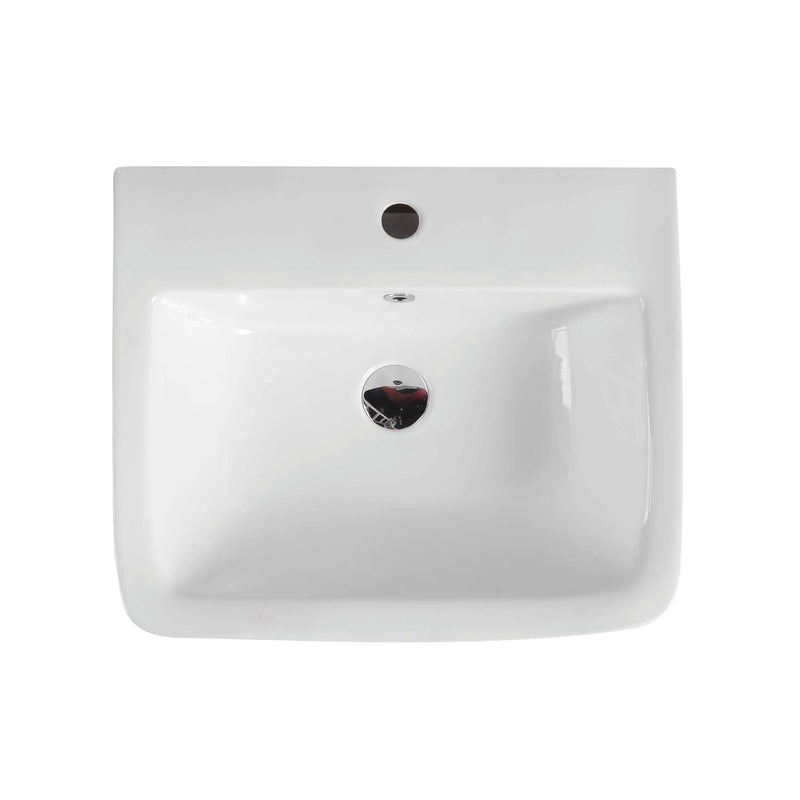 Zento 53S Semi-Pedestal Wall-Hung Basin mercioaustralia