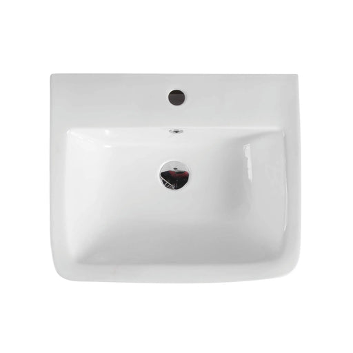 Zento 53S Semi-Pedestal Wall-Hung Basin mercioaustralia