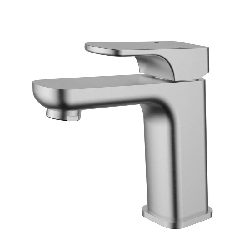 EDEN SOFT SQUARE BASIN MIXER CHROME / MATTE BLACK FIL Kitchen Bathroom