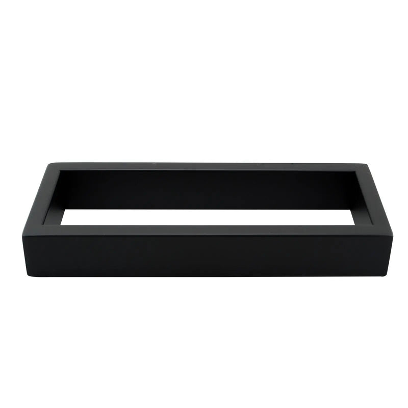 IVANO Series Chrome/Black Towel Ring FIL Kitchen Bathroom