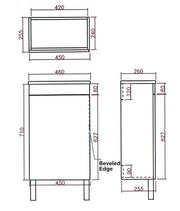 Lukka Alpha Mini Floor PVC Vanity (450mm) Lukka