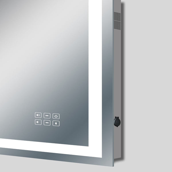 1200x800mm ART- Bluetooth LED Mirror with Magnifier