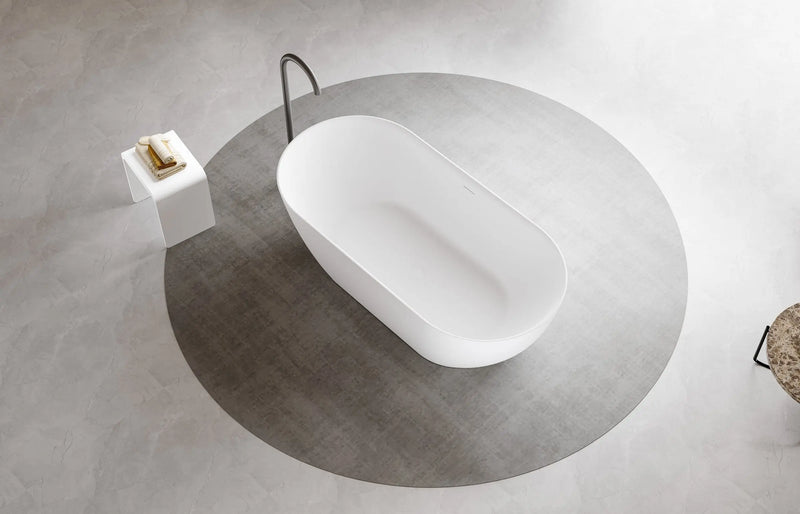 Ellips Slim Acrylic Free Standing Overflow Bathtub