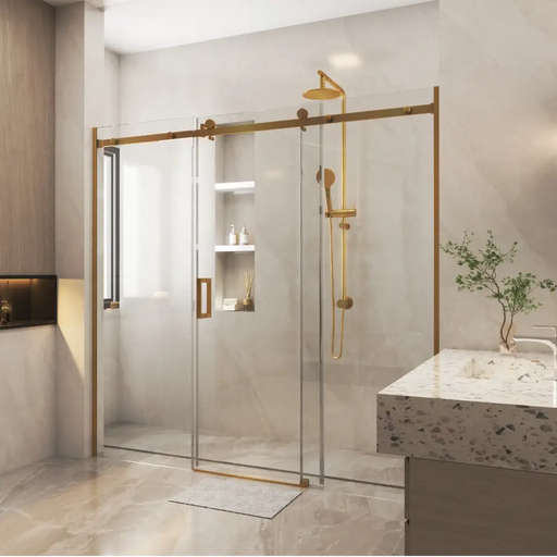 Covey Frameless 3 Panels Single Sliding Door Shower Screen 10mm