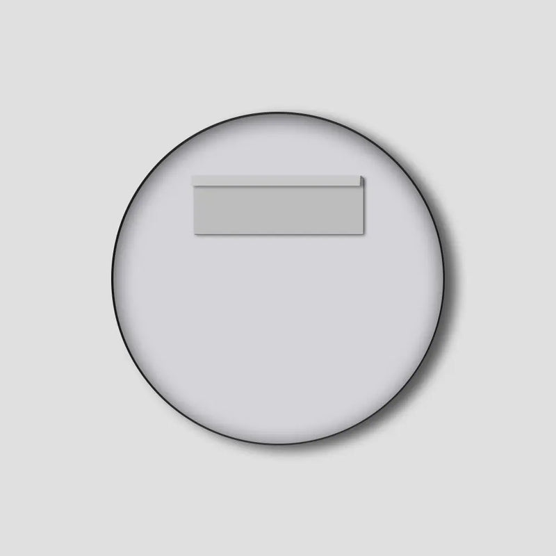 800mm Brushed Nickel/Brushed Gold Framed Round Mirror FIL Kitchen Bathroom