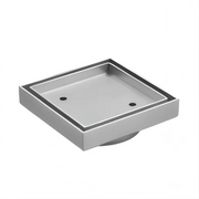 Somer Slim Square Tile Insert Floor Drain (75/90mm outlet) SOMER