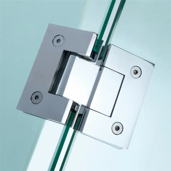 DIAMOND FRAMELESS HINGE DOOR WALL TO WALL CHROME