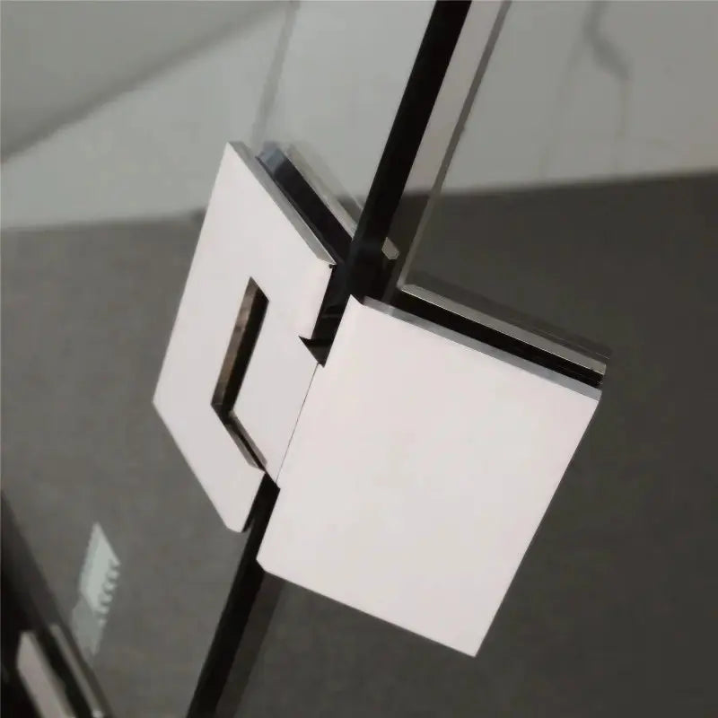 DIAMOND FRAMELESS HINGE DOOR WALL TO WALL CHROME FIL Kitchen Bathroom