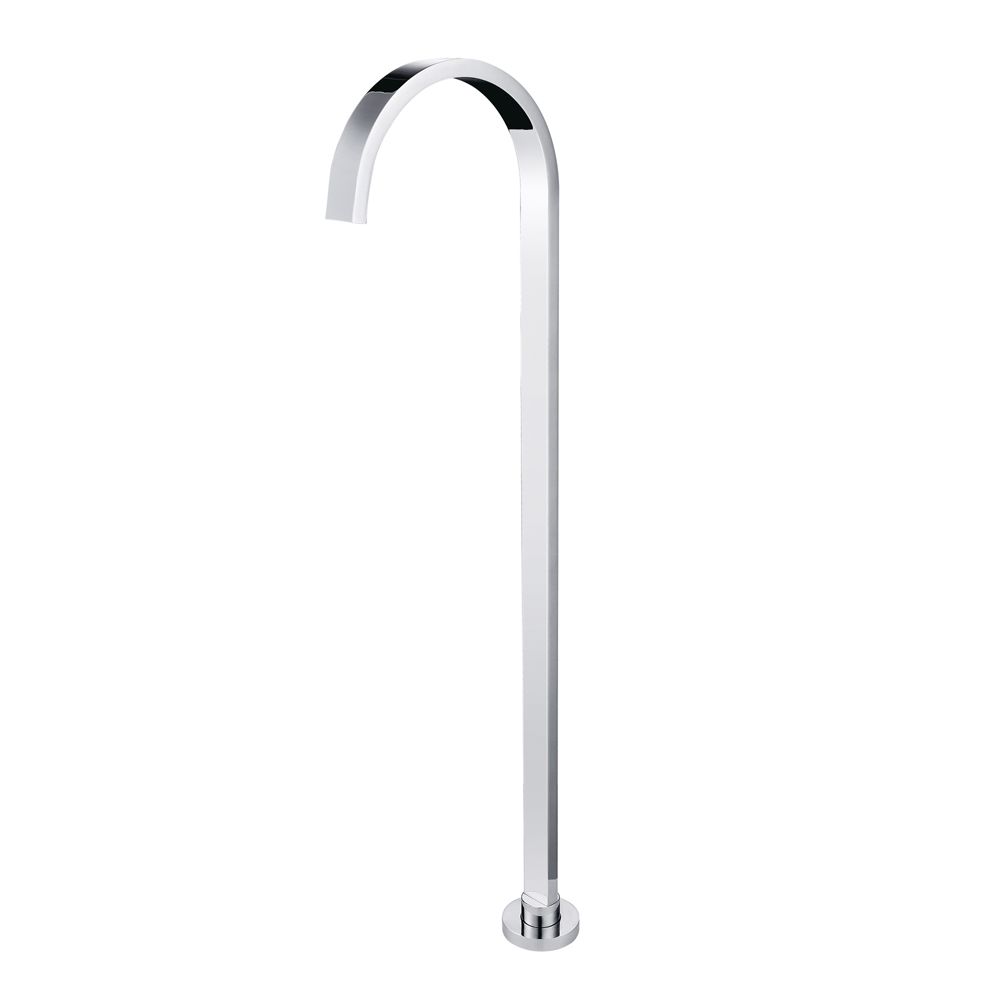 Square  Stainless Steel Freestanding Bath Spout Chrome and Colours