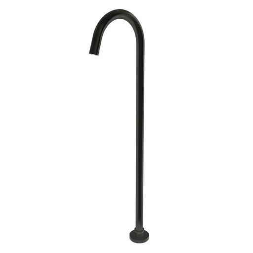 Pentro Round Black Stainless Steel Freestanding Bath Spout FIL Kitchen Bathroom