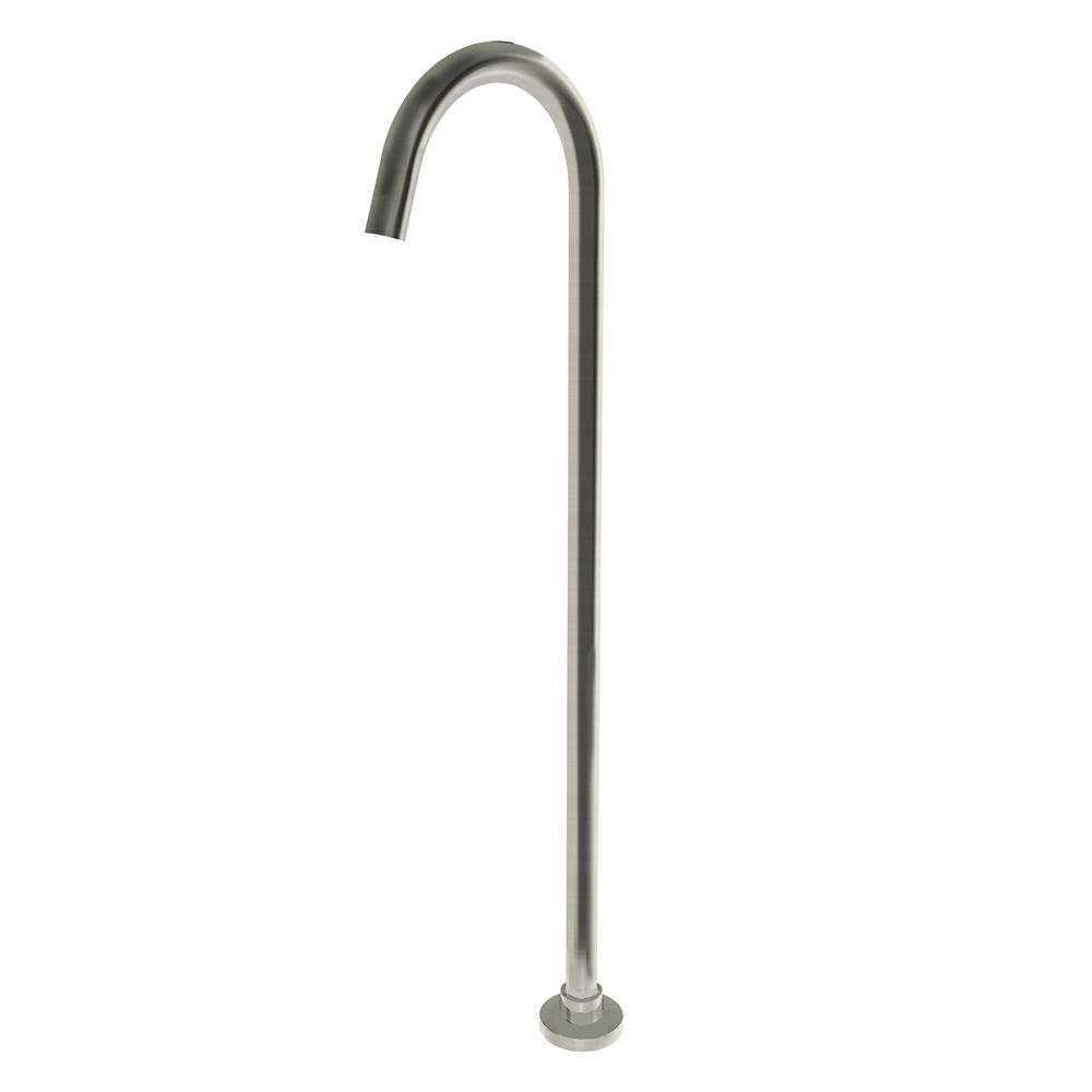 Pentro Round Brushed Nickel Stainless Steel Freestanding Bath Spout