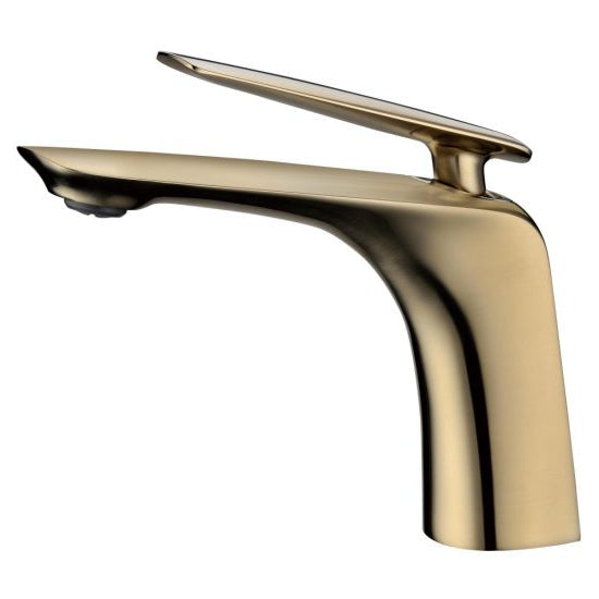 Bellino Brushed Brass Basin Mixer - FIL Kitchen Bathroom