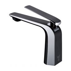 Esperia Matte Black & Chrome Basin Mixer