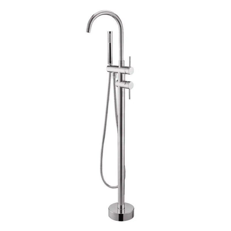 Round Freestanding Bath Mixer With Handheld Shower Chrome/Colours FIL Kitchen Bathroom